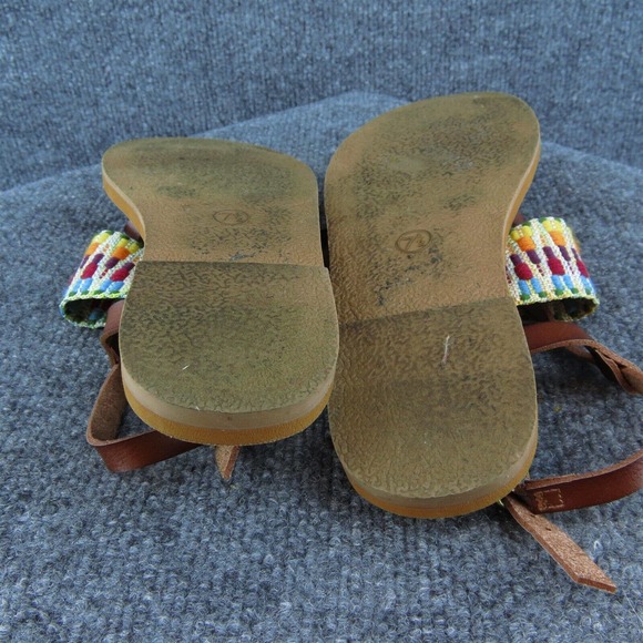 Universal Thread Women Thong Shoes Brown Synthetic Buckle Size 7.5 Medium - Picture 5 of 6